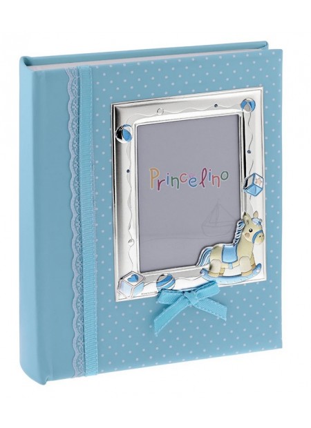 Παιδικό ασημένιο Album It's a BOY 20Χ25εκ ΣΙΕΛ αλογάκι για 60εκ φωτογραφίες