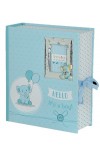 Παιδικό ασημένιο SET 25Χ30εκ ΣΙΕΛ με Album 15x20cm, Ασημένια κορνίζα και 3 συρταράκια