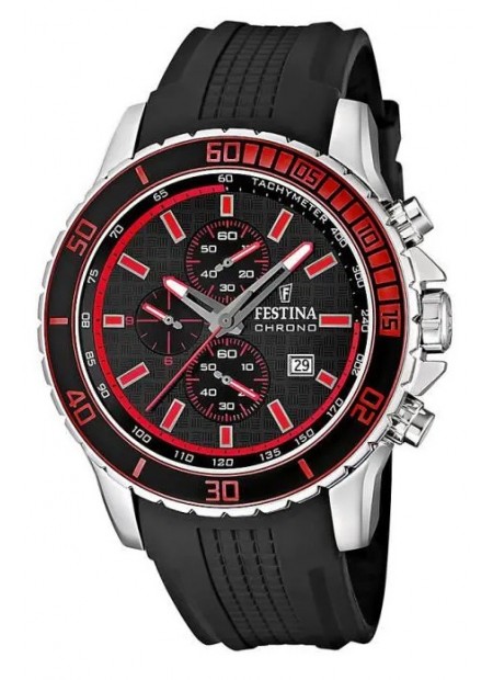 FESTINA Black Rubber Strap Chronograph F16561/5