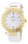 FESTINA Crystals Gold White Leather Strap F16646/1
