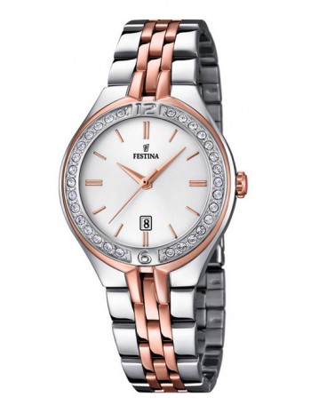 FESTINA Crystals Two Tone Stainless Steel Bracelet F16868/2