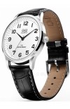 Q&Q Black Leather Strap C214J304