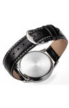 Q&Q Black Leather Strap C214J304