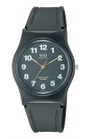 Q&Q Black Rubber Strap VP34J010Y