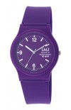 Q&Q Purple Rubber Strap VP46J016Y