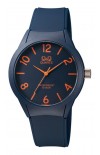 Q&Q Blue Rubber Strap VR28J022Y