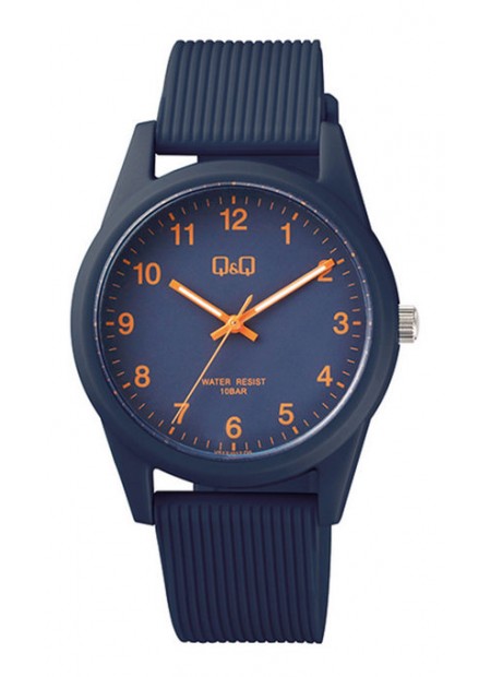 Q&Q Blue Rubber Strap VS12J012Y
