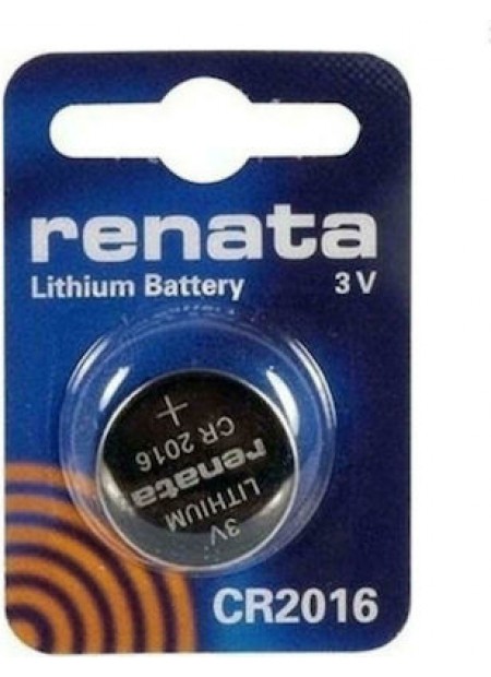 Ελβετική Μπαταρία Λιθίου Ρολογιών Renata CR2016 3V (1 τεμ)