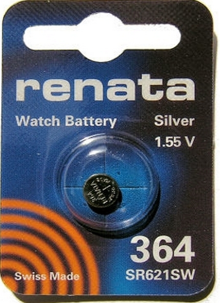 Ελβετική Μπαταρία Ρολογιών Renata 364/SR621SW Silver Oxide SR60 1.55V (1 τεμ)