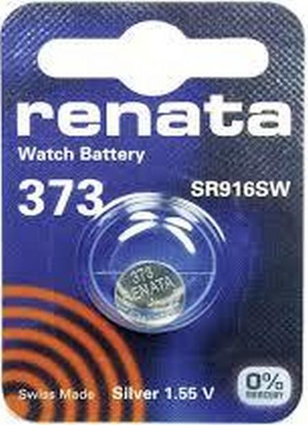 Ελβετική Μπαταρία Ρολογιών Renata 373/SR916SW Silver Oxide SR68 1.55V (1 τεμ)