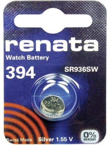 Ελβετική Μπαταρία Ρολογιών Renata 394/SR936SW Silver Oxide SR45 1.55V (1 τεμ)